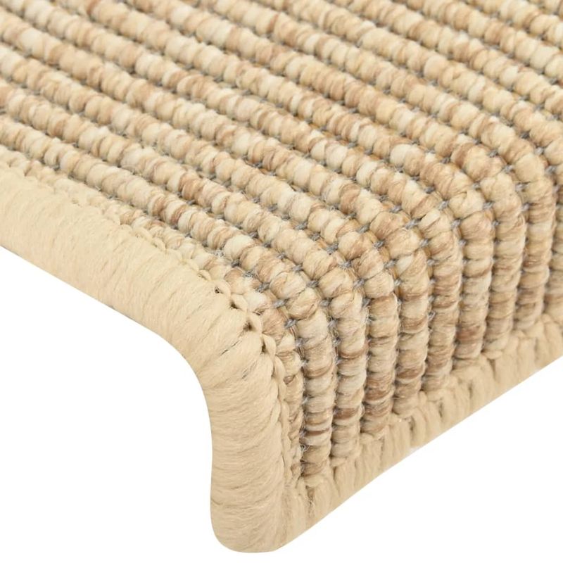 Casa si Gradina - Textile si covoare - Covoare - Covoare casa - Covorase scari autoadezive 15 buc. bej deschis 65x21x4cm sisal - Infinity.ro