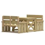 Casa si Gradina - Gradina si terasa - Mobilier exterior - Seturi mobila gradina - Set mobilier de gradina, 3 piese, lemn de pin tratat - Infinity.ro