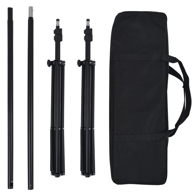 TV, Audio-Video si Foto - Aparate foto si accesorii - Accesorii foto si video - Blitzuri - Set studio foto cu lumina, fundal si reflector - Infinity.ro