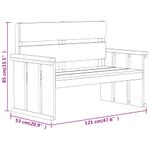 Casa si Gradina - Gradina si terasa - Mobilier exterior - Seturi mobila gradina - Set mobilier de gradina, 3 piese, lemn de pin tratat - Infinity.ro