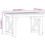 Casa si Gradina - Gradina si terasa - Mobilier exterior - Seturi mobila gradina - Set mobilier de gradina, 3 piese, lemn de pin tratat - Infinity.ro