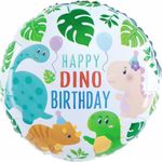 Casa si Gradina - Decoratiuni - Decoratiuni petrecere - Baloane - Balon din folie 46 cm cu dinozauri Happy Dino Birthday - Infinity.ro
