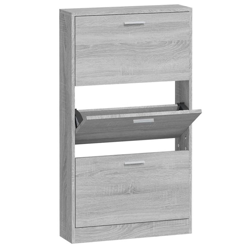 Casa si Gradina - Mobilier - Organizare si depozitare - Organizator incaltaminte - Pantofar, gri sonoma, 59x17x108 cm, lemn prelucrat - Infinity.ro