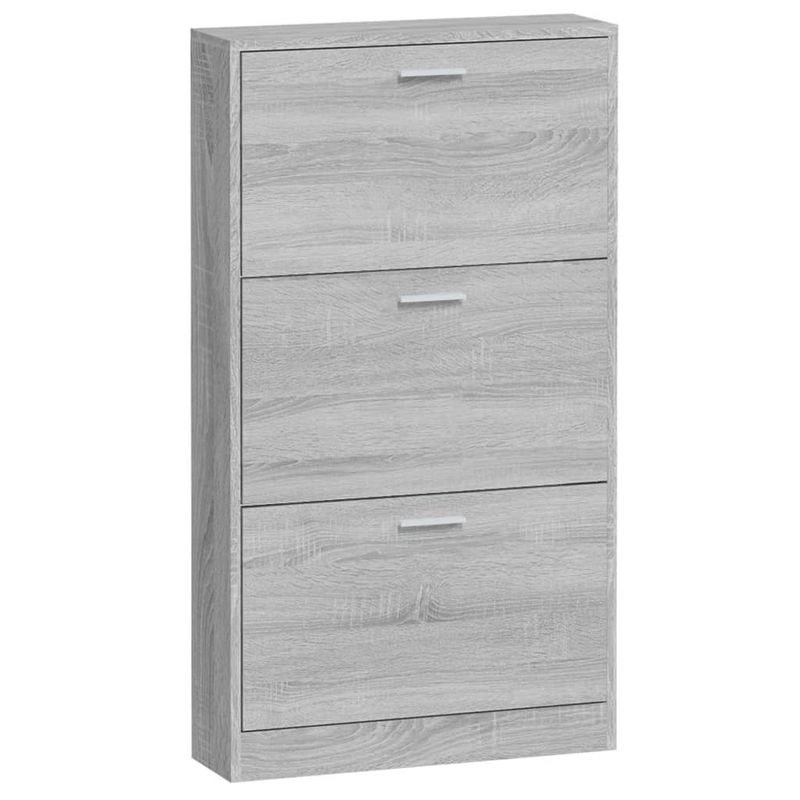 Casa si Gradina - Mobilier - Organizare si depozitare - Organizator incaltaminte - Pantofar, gri sonoma, 59x17x108 cm, lemn prelucrat - Infinity.ro