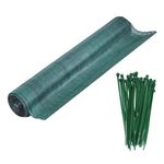 Casa si Gradina - Gradinarit si plante - Sere si solarii - Plasa de umbrire, HDPE, 65 g/mp, grad de umbrire 63%, verde, 10 x 1.5 m, 50 coliere, Springos - Infinity.ro