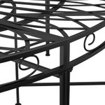 Casa si Gradina - Gradina si terasa - Mobilier exterior - Bancute de gradina - Banca circulara de copac, negru, Ø160 cm, otel - Infinity.ro
