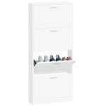 Casa si Gradina - Mobilier - Organizare si depozitare - Organizator incaltaminte - Pantofar, alb, 59x17x150 cm, lemn prelucrat - Infinity.ro