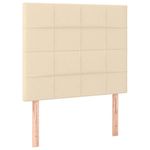 Casa si Gradina - Mobilier - Paturi si accesorii - Accesorii paturi - Tablii de pat, 2 buc, crem, 80x5x78/88 cm, textil - Infinity.ro