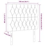 Casa si Gradina - Mobilier - Paturi si accesorii - Accesorii paturi - Tablii de pat, 2 buc, gri inchis, 100x7x78/88 cm, catifea - Infinity.ro