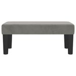 Casa si Gradina - Mobilier - Canapele si coltare - Banchete - Banca, gri deschis, 70x30x30 cm, catifea - Infinity.ro