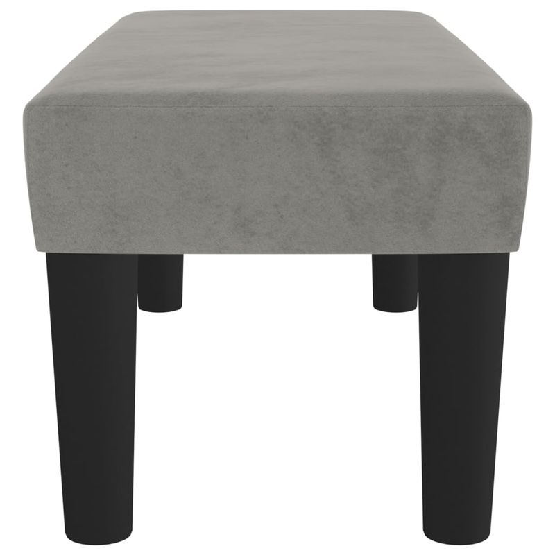 Casa si Gradina - Mobilier - Canapele si coltare - Banchete - Banca, gri deschis, 70x30x30 cm, catifea - Infinity.ro