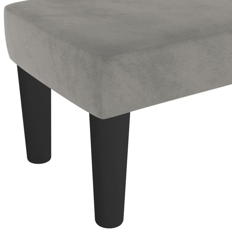 Casa si Gradina - Mobilier - Canapele si coltare - Banchete - Banca, gri deschis, 70x30x30 cm, catifea - Infinity.ro