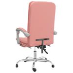 Casa si Gradina - Mobilier - Scaune si fotolii - Scaune - Scaun de birou rabatabil, roz, piele ecologica - Infinity.ro