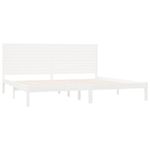 Casa si Gradina - Mobilier - Paturi si accesorii - Paturi - Cadru de pat Super King, alb, 180x200 cm, lemn masiv - Infinity.ro