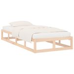 Casa si Gradina - Mobilier - Paturi si accesorii - Paturi - Cadru de pat mic single, 75x190 cm, lemn masiv - Infinity.ro