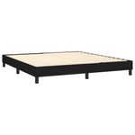 Casa si Gradina - Mobilier - Paturi si accesorii - Paturi - Pat box spring cu saltea, negru, 160x200 cm, textil - Infinity.ro