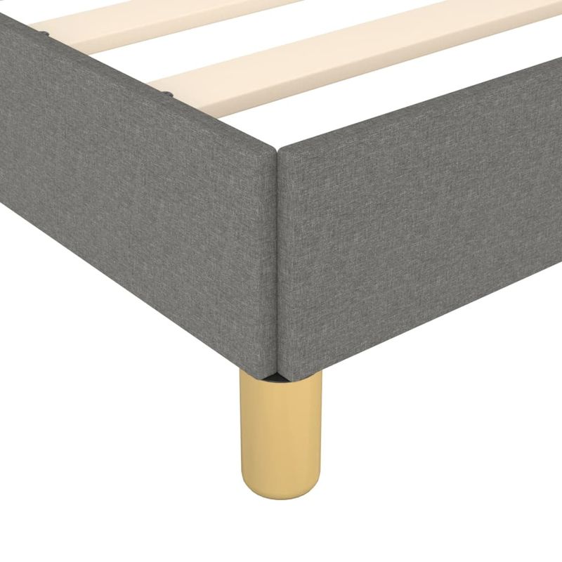 Casa si Gradina - Mobilier - Paturi si accesorii - Paturi - Cadru de pat cu tablie, gri inchis, 180x200 cm, textil - Infinity.ro