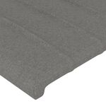 Casa si Gradina - Mobilier - Paturi si accesorii - Paturi - Cadru de pat cu tablie, gri inchis, 180x200 cm, textil - Infinity.ro