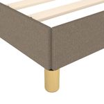 Casa si Gradina - Mobilier - Paturi si accesorii - Paturi - Cadru de pat cu tablie, gri taupe, 100x200 cm, textil - Infinity.ro