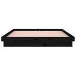Casa si Gradina - Mobilier - Paturi si accesorii - Paturi - Cadru de pat cu LED, negru, 160x200 cm, lemn masiv - Infinity.ro