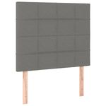 Casa si Gradina - Mobilier - Paturi si accesorii - Paturi - Pat box spring cu saltea, gri inchis, 80x200 cm, textil - Infinity.ro