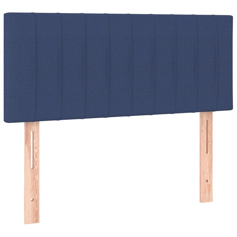 Casa si Gradina - Mobilier - Paturi si accesorii - Paturi - Pat box spring cu saltea, albastru, 80x200 cm, textil - Infinity.ro
