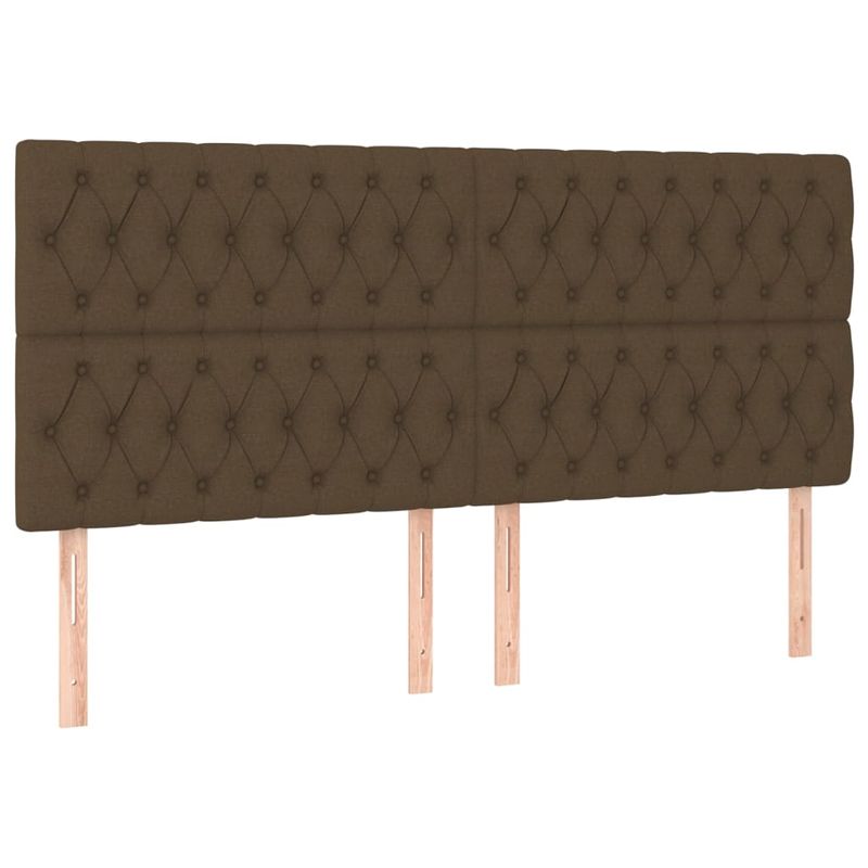 Casa si Gradina - Mobilier - Paturi si accesorii - Paturi - Pat continental cu saltea maro inchis 180x200cm material textil - Infinity.ro