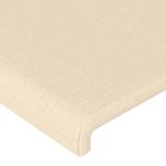 Casa si Gradina - Mobilier - Paturi si accesorii - Paturi - Cadru de pat cu tablie, crem, 160x200 cm, textil - Infinity.ro