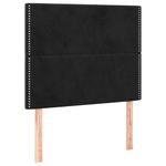 Casa si Gradina - Mobilier - Paturi si accesorii - Paturi - Pat box spring cu saltea, negru, 100x200 cm, catifea - Infinity.ro