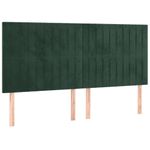 Casa si Gradina - Mobilier - Paturi si accesorii - Paturi - Cadru de pat cu tablie, verde inchis, 180x200 cm, catifea - Infinity.ro