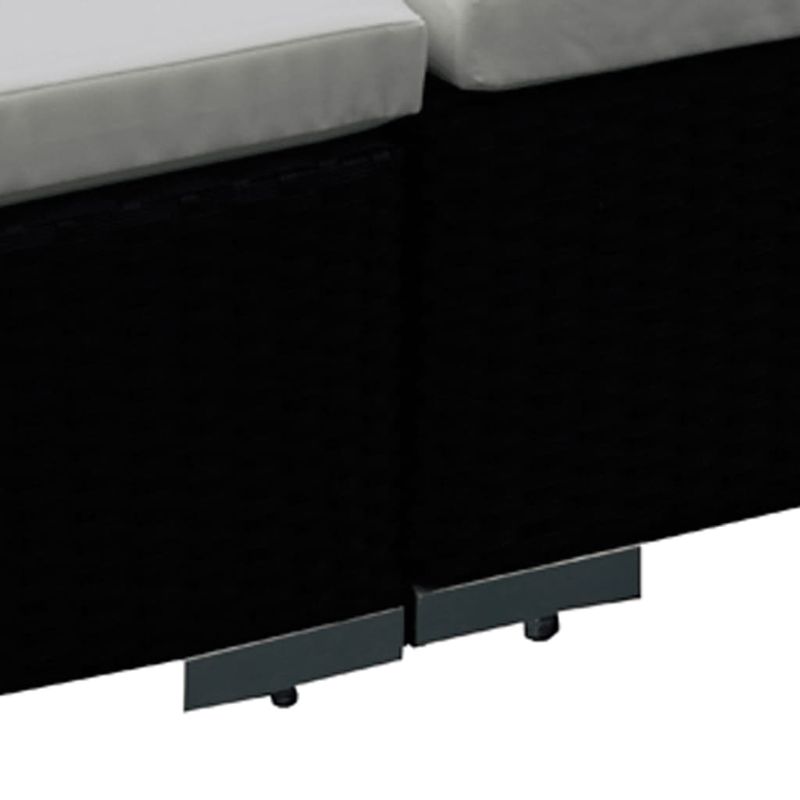 Casa si Gradina - Gradina si terasa - Mobilier exterior - Seturi mobila gradina - Set mobilier de gradina cu perne, 8 piese, negru, poliratan - Infinity.ro