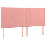 Casa si Gradina - Mobilier - Paturi si accesorii - Paturi - Pat box spring cu saltea, roz, 180x200 cm, catifea - Infinity.ro