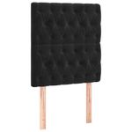 Casa si Gradina - Mobilier - Paturi si accesorii - Paturi - Pat box spring cu saltea, negru, 80x200 cm, catifea - Infinity.ro