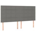 Casa si Gradina - Mobilier - Paturi si accesorii - Paturi - Pat continental cu saltea, gri inchis, 160x200 cm, tesatura - Infinity.ro