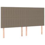 Casa si Gradina - Mobilier - Paturi si accesorii - Paturi - Pat cu arcuri, saltea si LED, gri taupe, 180x200 cm, textil - Infinity.ro