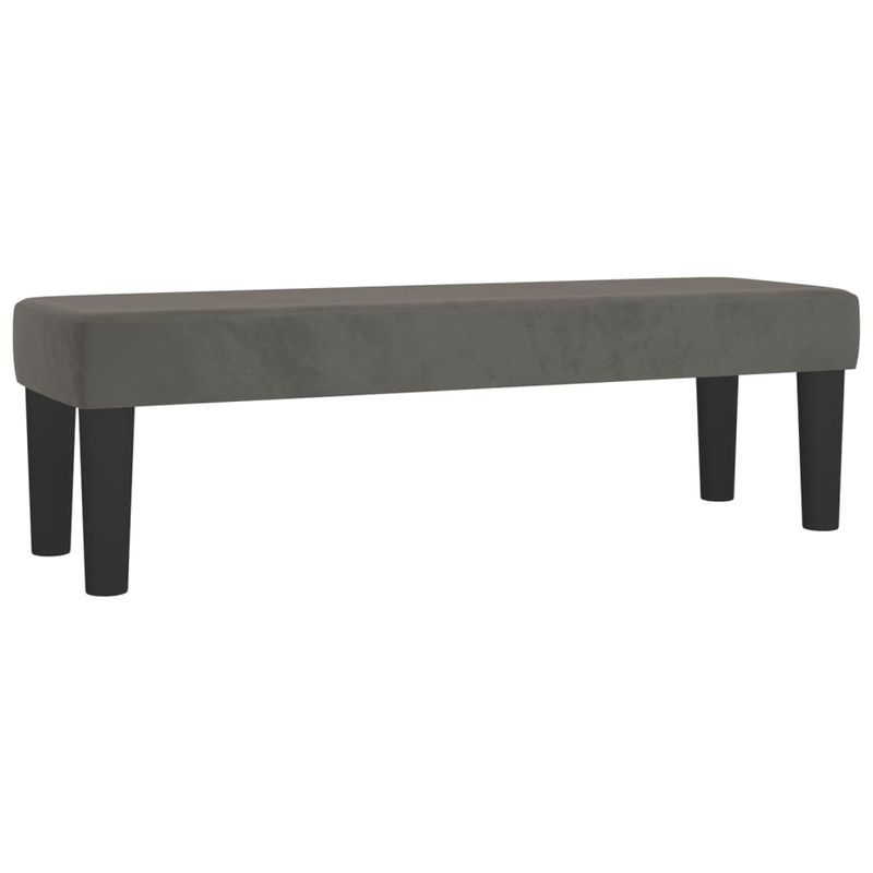 Casa si Gradina - Mobilier - Paturi si accesorii - Paturi - Pat box spring cu saltea, gri inchis, 140x190 cm, catifea - Infinity.ro