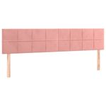 Casa si Gradina - Mobilier - Paturi si accesorii - Paturi - Pat box spring cu saltea, roz, 200x200 cm, catifea - Infinity.ro