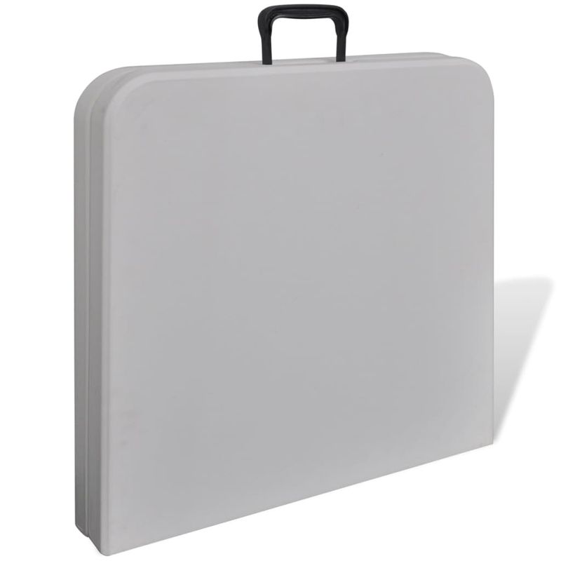 Sport si Outdoor - Camping - Mobilier pentru camping - Alte piese de mobilier pentru camping - Masa gradina pliabila HDPE 122 cm Alb - Infinity.ro