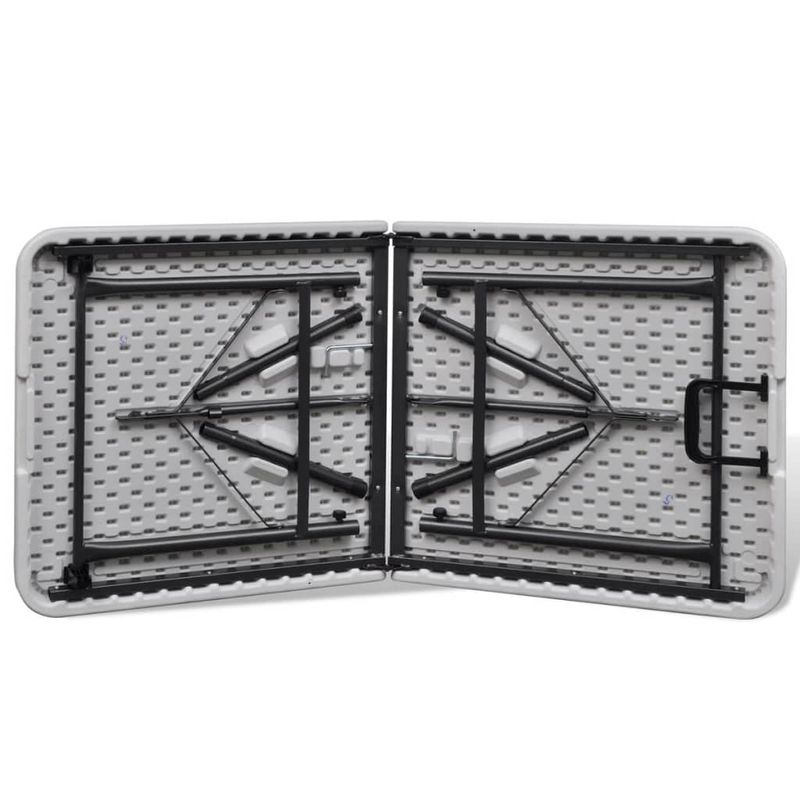 Sport si Outdoor - Camping - Mobilier pentru camping - Alte piese de mobilier pentru camping - Masa gradina pliabila HDPE 122 cm Alb - Infinity.ro