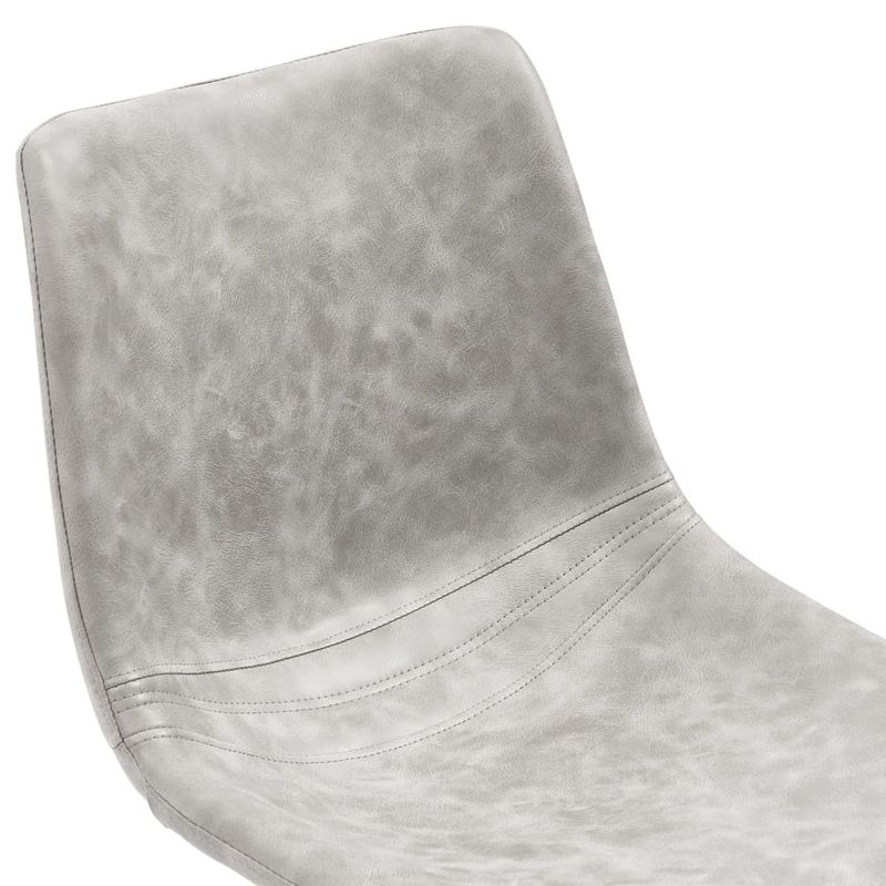 Casa si Gradina - Mobilier - Scaune si fotolii - Scaune - Scaune bucatarie, 2 buc., gri deschis, piele ecologica - Infinity.ro