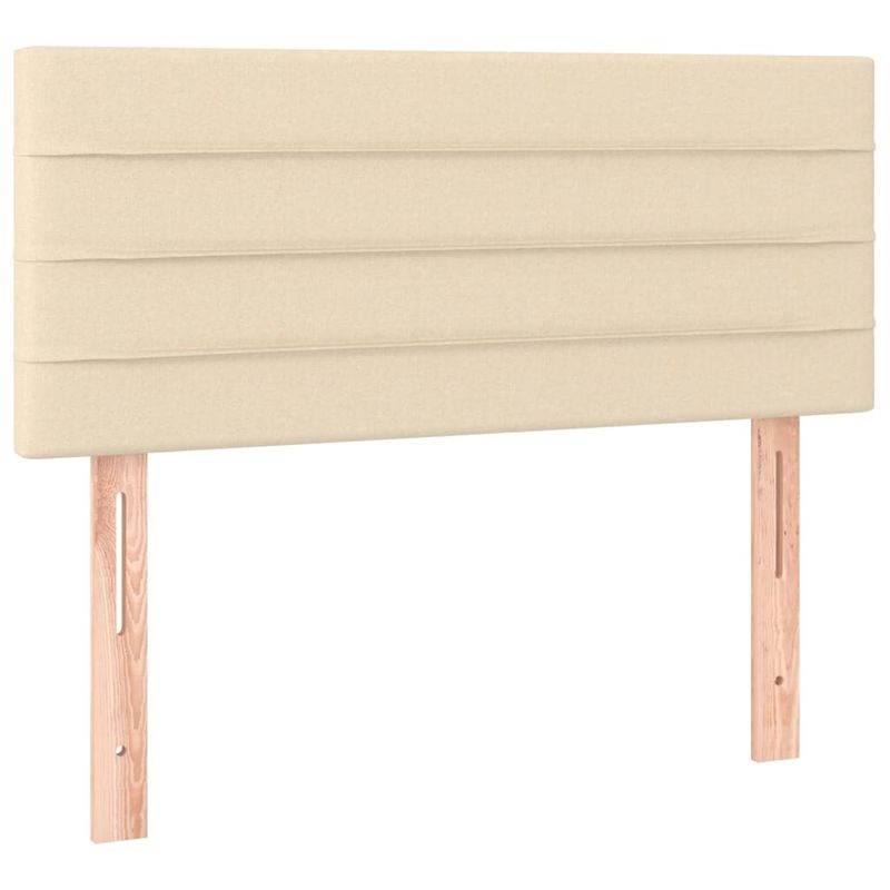 Casa si Gradina - Mobilier - Paturi si accesorii - Paturi - Pat box spring cu saltea, crem, 80x200 cm, textil - Infinity.ro