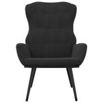 Casa si Gradina - Mobilier - Scaune si fotolii - Fotolii - Fotoliu de relaxare, negru, catifea - Infinity.ro