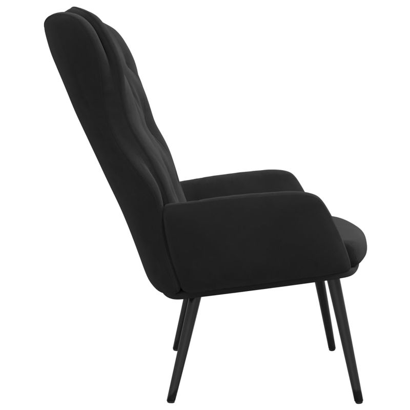 Casa si Gradina - Mobilier - Scaune si fotolii - Fotolii - Fotoliu de relaxare, negru, catifea - Infinity.ro
