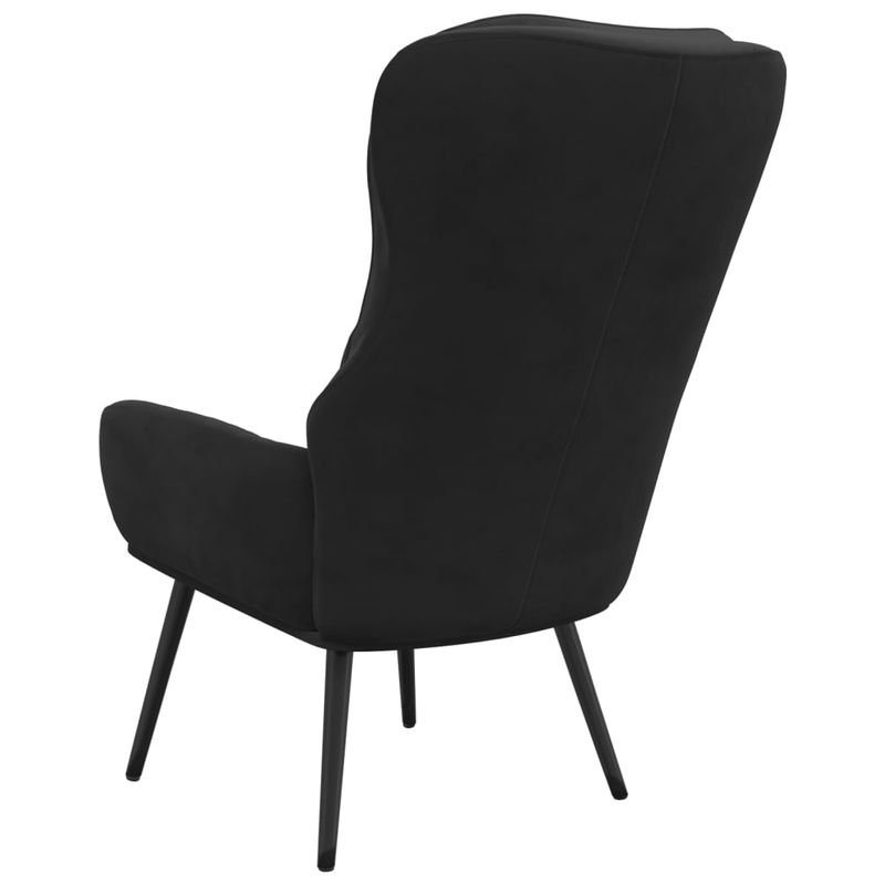 Casa si Gradina - Mobilier - Scaune si fotolii - Fotolii - Fotoliu de relaxare, negru, catifea - Infinity.ro