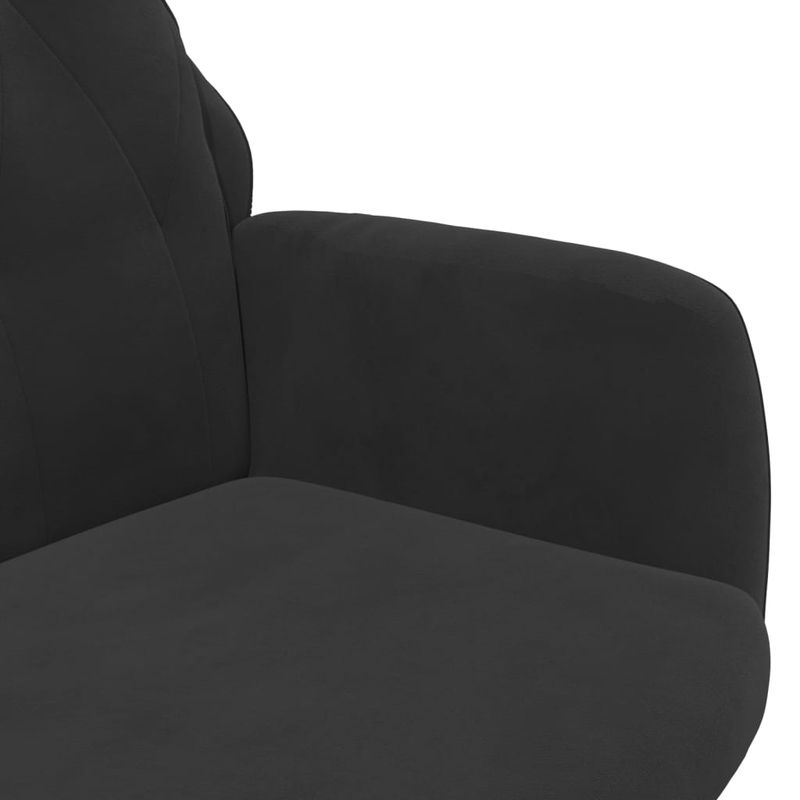 Casa si Gradina - Mobilier - Scaune si fotolii - Fotolii - Fotoliu de relaxare, negru, catifea - Infinity.ro