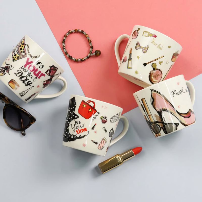 Casa si Gradina - Bucatarie si vesela - Cani si pahare - Cani si cesti - Cana portelan 400 ml, Your Day, AMBITION Fashion - Infinity.ro