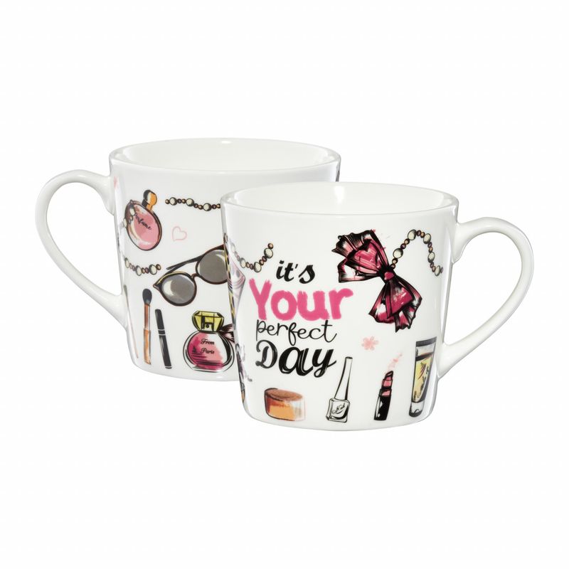 Casa si Gradina - Bucatarie si vesela - Cani si pahare - Cani si cesti - Cana portelan 400 ml, Your Day, AMBITION Fashion - Infinity.ro