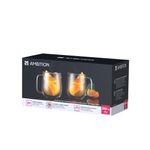 Casa si Gradina - Bucatarie si vesela - Cani si pahare - Cani si cesti - Set 2 cani 390 ml, sticla termorezistenta, AMBITION Mia - Infinity.ro