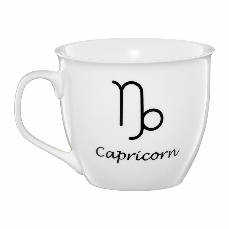 Casa si Gradina - Bucatarie si vesela - Cani si pahare - Cani si cesti - Cana mare portelan 550 ml, zodia Capricorn, AMBITION Zodiac - Infinity.ro