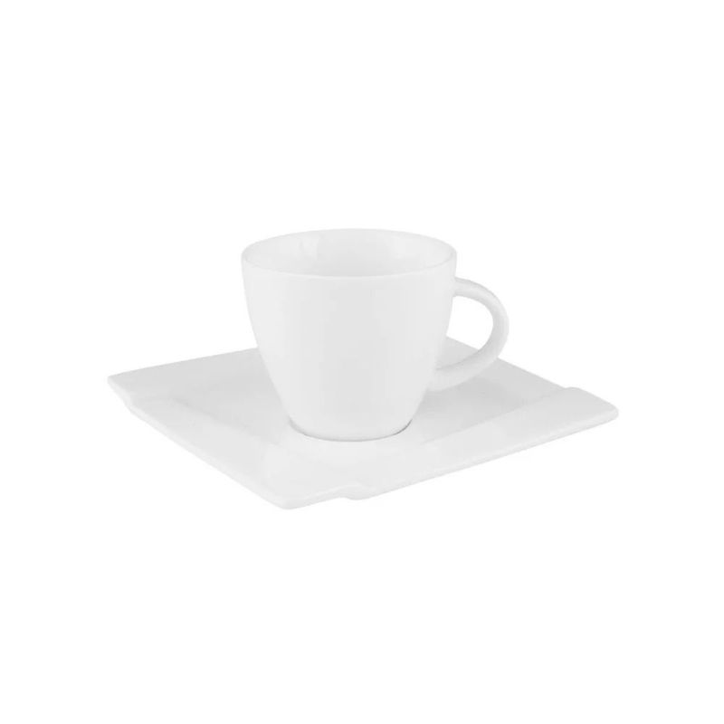 Casa si Gradina - Bucatarie si vesela - Cani si pahare - Cani si cesti - Ceasca portelan cafea espresso 80 ml, AMBITION Kubiko/Fala - Infinity.ro